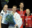 World Championships 2006 Madrid, Donna Kellogg, Anthony Clark, Gail Emms, Nathan Robertson